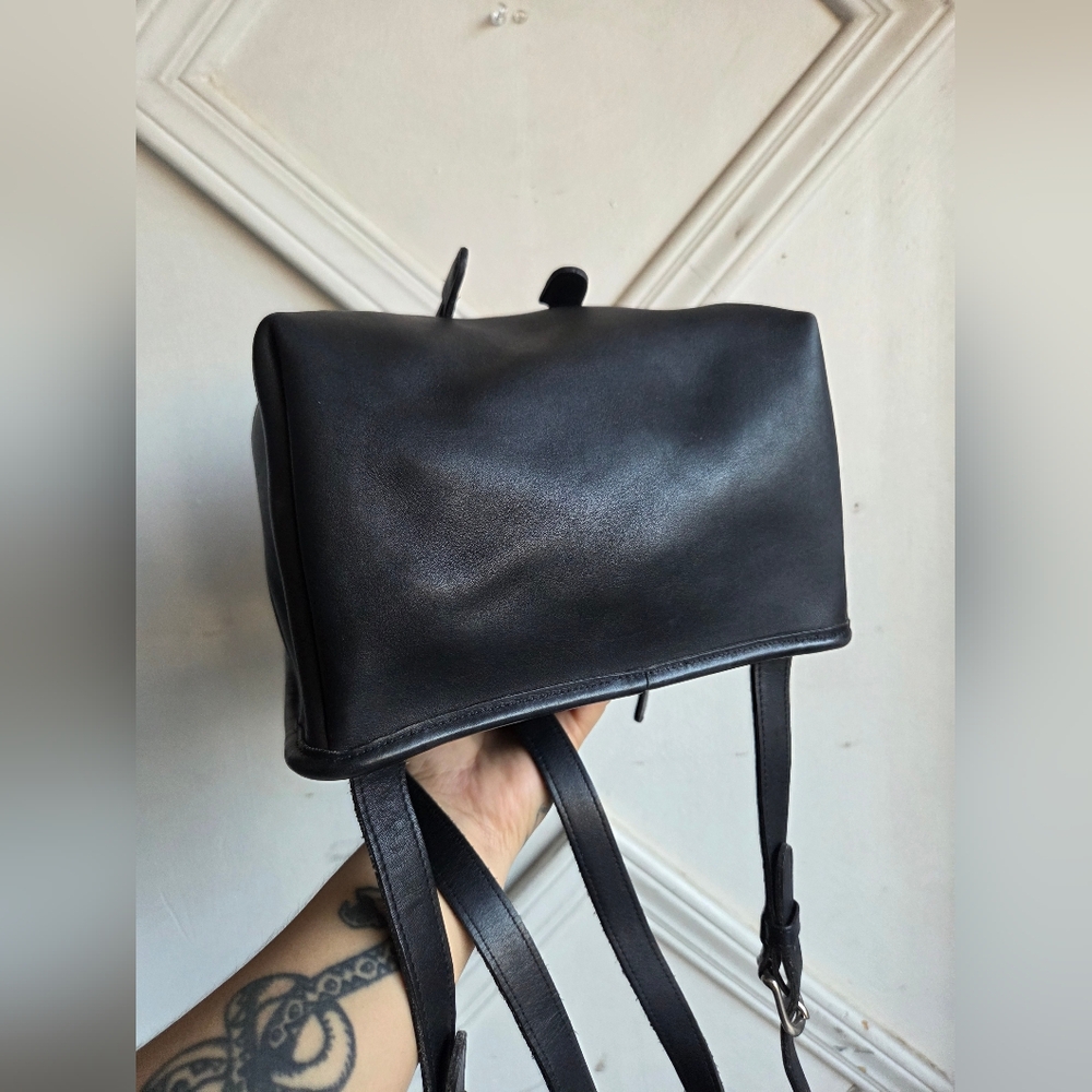 Vintage Coach Large Daypack With Nickle 🖤 9791 - Picture 7 of 15